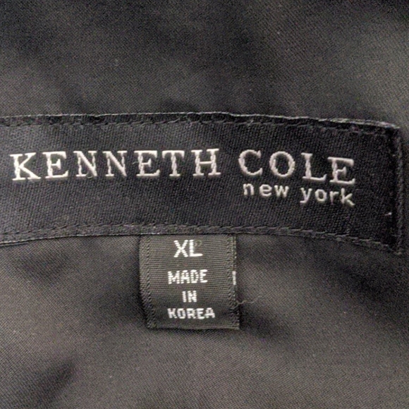 Kenneth Cole black fully lined rain coat jacket - Picture 12 of 16